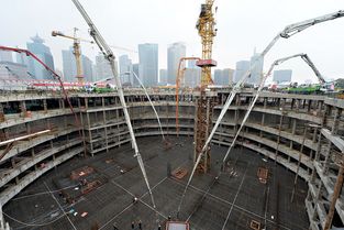 上海建工圓滿完成上海國際金融中心大底板砼澆搗，標志核心工程施工進入新階段